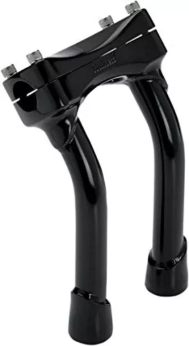 Biltwell Murdock PB Handlebar Risers Street Motorcycle Accessories – Black / 12″