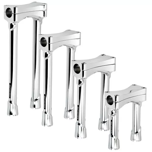 Biltwell OS Murdock Straight Risers- Chrome
