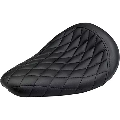 Biltwell TS-VIN-00-BD Thinline Seat (With Hand-Stitched Diamond Pattern, for Custom Applications)