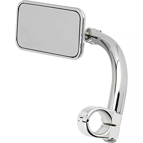 Biltwell (UM-REC-01-CP) Rectangle Bar Mount Mirror With 1″ I.D. Clamp-Chrome