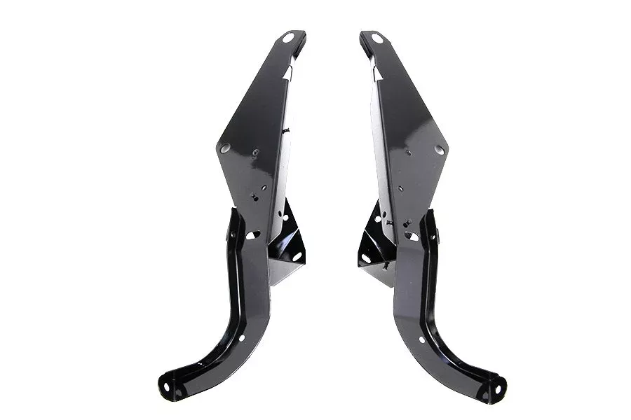 Black Heavy Duty Front Batwing Outer Fairing Support Brackets 1993-2013 Touring