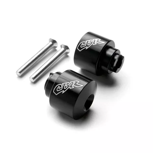 Black Honda "CBR" Engraved Bar Ends Weights Sliders - CBR 600 900 929 954 1000 "RR" and More! (1987-2013)