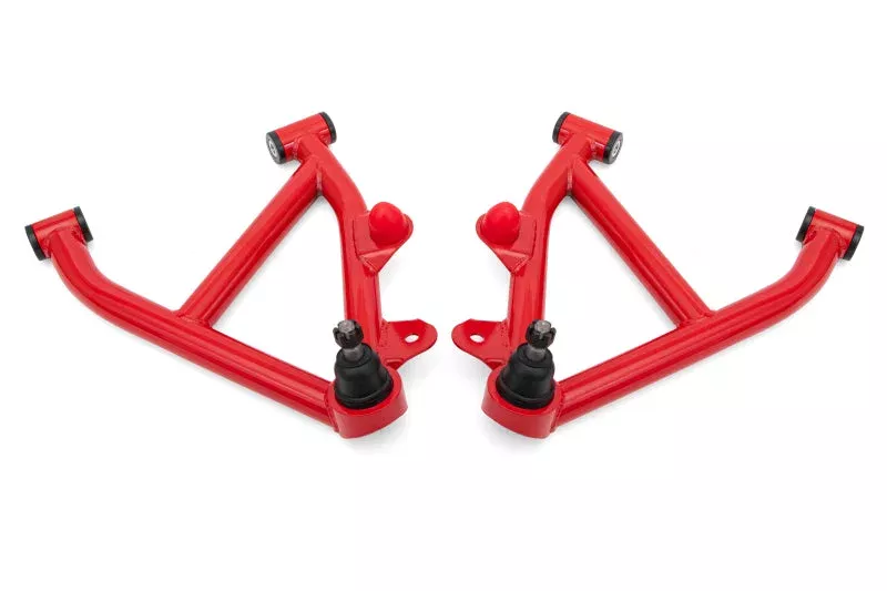 BMR Suspension A-Arms Lower DOM Non-Adj Delrin Bushings Coilover Red fits 1988 Chevrolet Camaro / 1982-1986 Chevrolet Camaro Berlinetta / 1985-1990 Chevrolet Camaro Iroc-Z / 1987 Chevrolet Camaro LT 1988 Chevrolet Camaro
