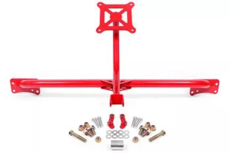 BMR Suspension Bolt-On Parachute Mount - Red fits 2015-2019 Ford Mustang
