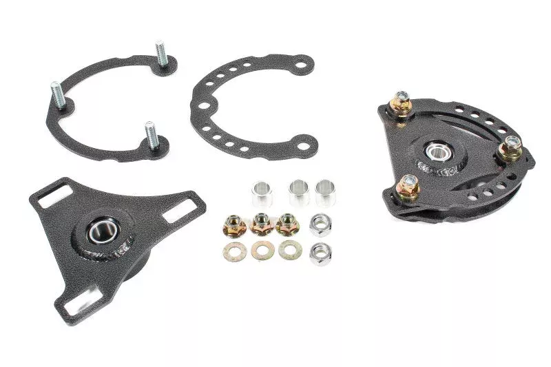 BMR Suspension Caster Camber Plates – Black Hammertone fits 2015-2024 Ford Mustang S550