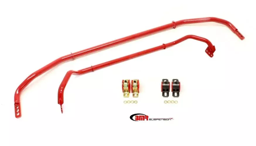 BMR Suspension Front & Rear Sway Bar Kit w/ Bushings - Red fits 2012 Chevrolet Camaro SS / 2012 Chevrolet Camaro ZL1