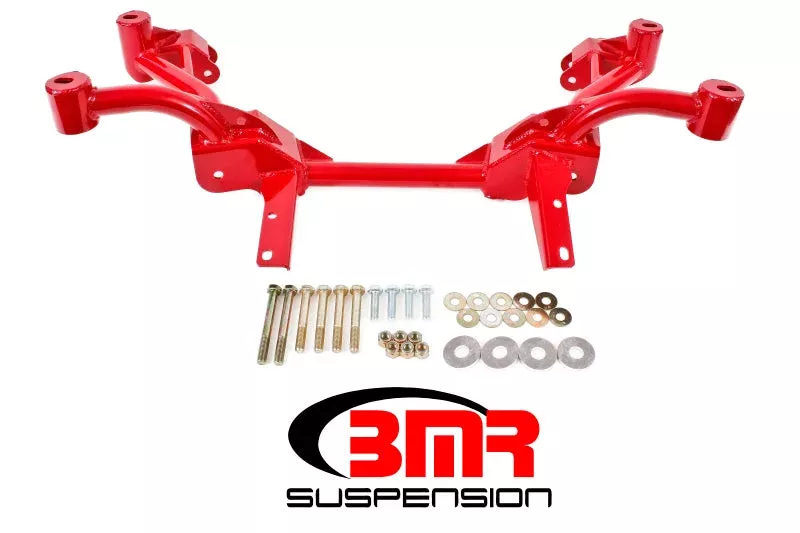 BMR Suspension K-Member w/ No Motor Mounts and Rack Mounts - Red fits 1988 Chevrolet Camaro / 1982-1986 Chevrolet Camaro Berlinetta / 1985-1990 Chevrolet Camaro Iroc-Z / 1987 Chevrolet Camaro LT