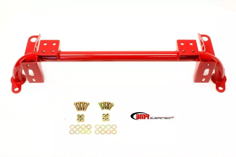 BMR Suspension Radiator Support w/ Sway Bar Mount – Red fits 2005-2014 Ford Mustang S197