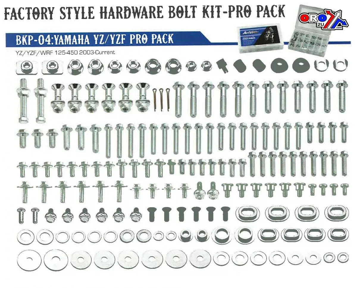 BOLT KIT FACTORY YAMAHA STYLE, PRO PACK, BKP-04
