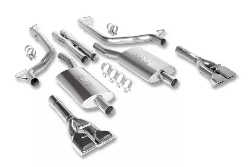 Borla 09-14 Challenger R/T 5.7L Single Rectangular Tip Catback Exhaust & X Pipe 140297