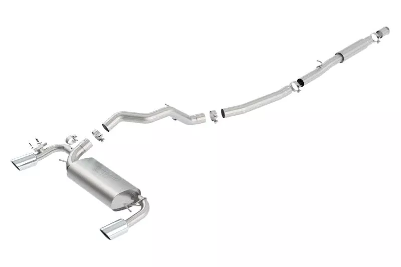 Borla 2016 Ford Focus RS Turbo 2.3L S-Type Catback Exhaust 4in Tips Single Split Rear Exit 140702