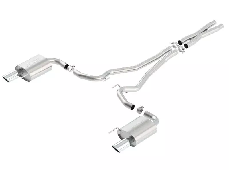 Borla S-Type Cat-Back 15-17 Ford Mustang GT 5.0L V8 MT/AT 2.5in pipe 4in tip 140590