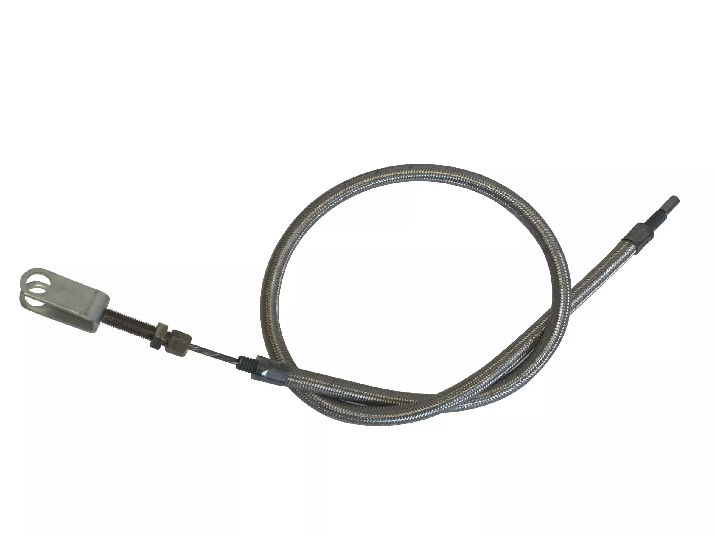 Braided Stainless Steel Mousetrap Clutch Cable For Harley-Davidson Big Twins 74" (1952-67)