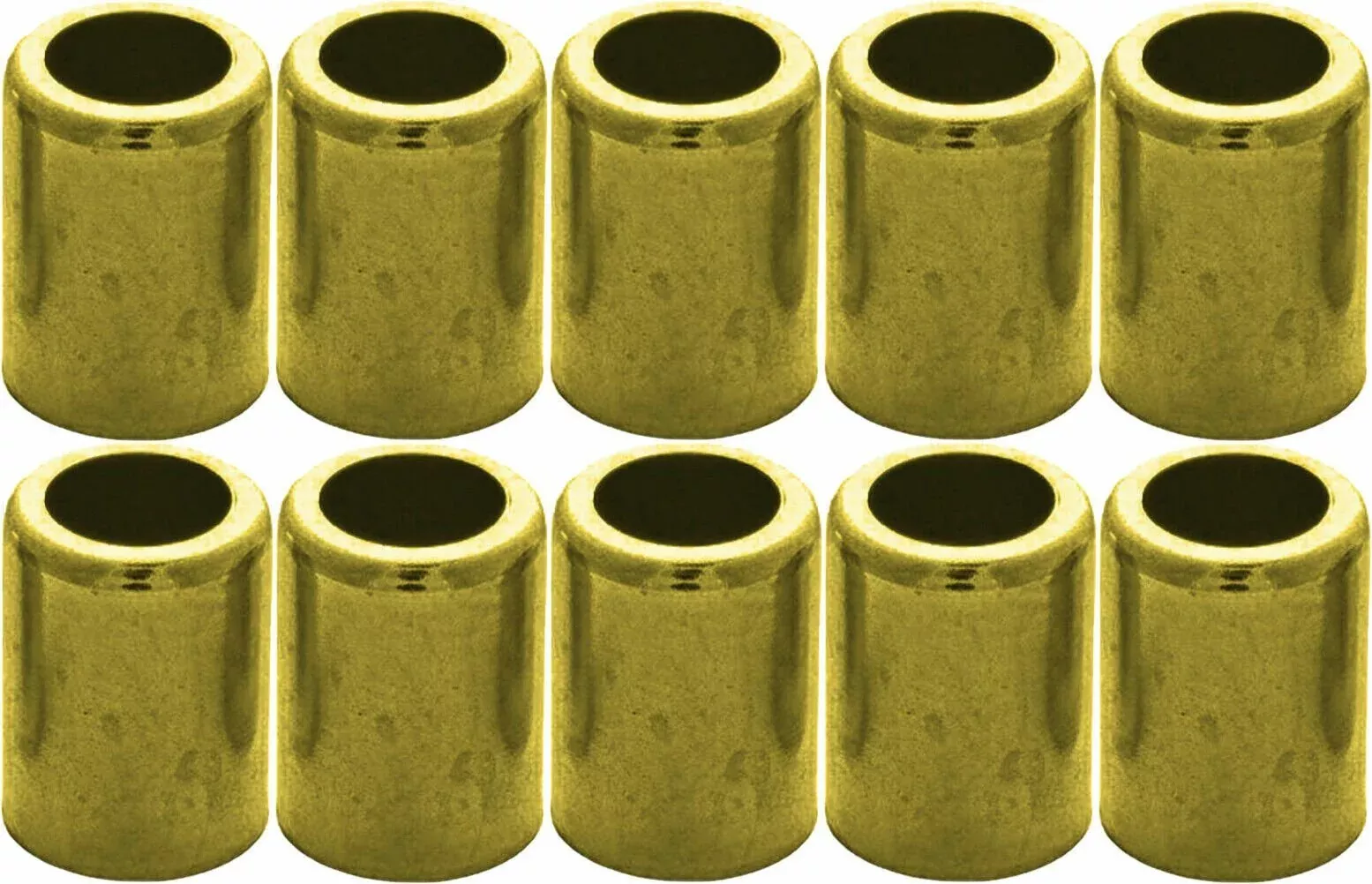 Brass Ferrule for Air and Water Hose 7329 3/8" ID/.690 ID/1.000 L/.500 P 10-Pack