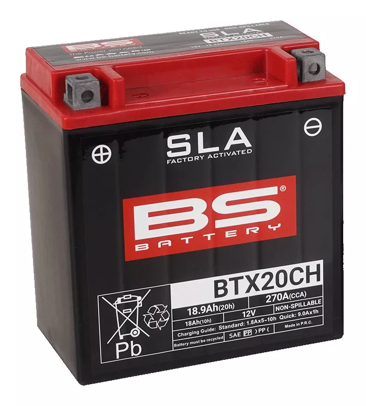 BS Battery BTX20CH SLA Factory-Activated AGM Battery