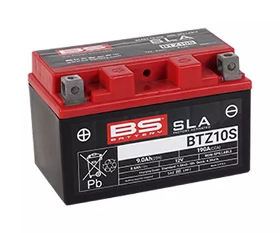 BS Battery BTZ10S SLA Factory-Activated AGM Battery