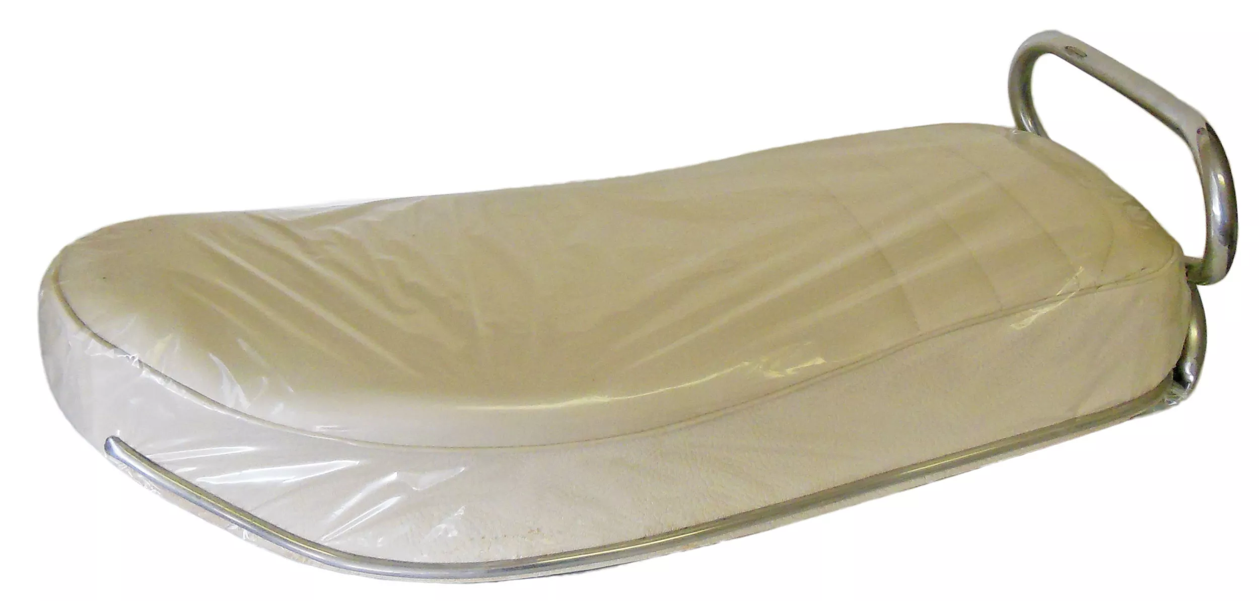“Buddy” Vinyl Seat White | Harley-Davidson Sportsters XL, XLH & More