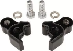 Burly Black Rear Lowering Blocks Kit For Harley Touring 09-16 FLHT/FLHR