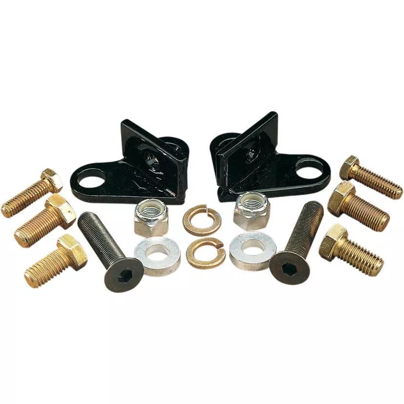 Burly Black Rear Lowering Blocks Kit For Harley Touring FLH/T 85-96