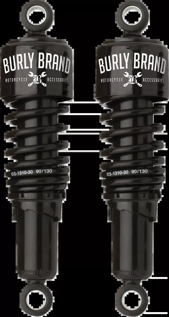 Burly Brand Slammer 10.5" Standard Rear Shocks for 1991-2017 Harley Dyna FXD