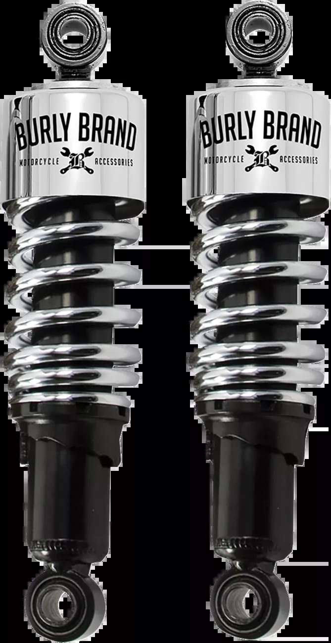 Burly Brand Slammer 10.5" Standard Rear Shocks fit 1991-2017 Harley Dyna FXD