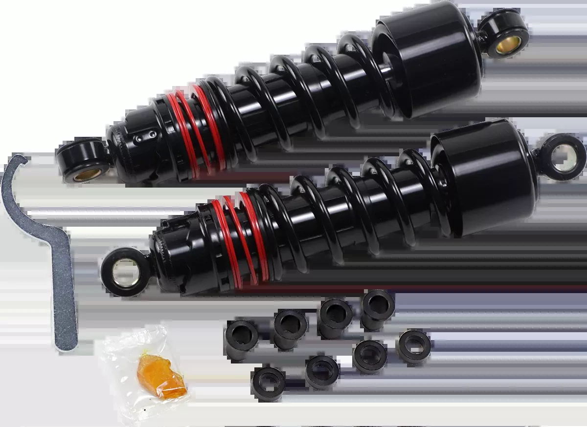 Burly Brand Slammer Plus Standard Rear Shocks for 2004-2022 Harley Sportster