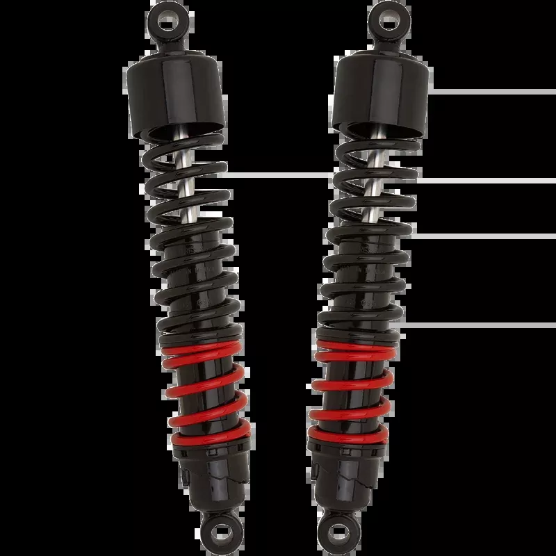 BURLY BRAND STILETTO SHOCKS HARLEY DAVIDSON DYNA 91-17