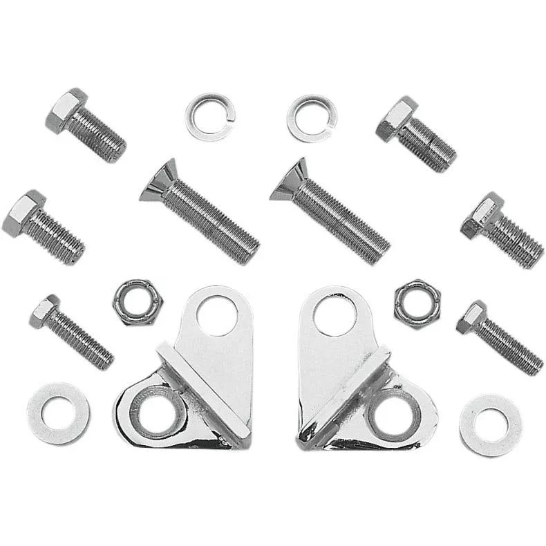 Burly Chrome Rear Lowering Blocks Kit For Harley Touring FLH FLT 85-96