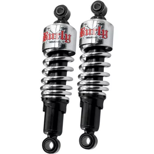 Burly Slammer Shocks for 2004-2020 Harley Sportster - Chrome