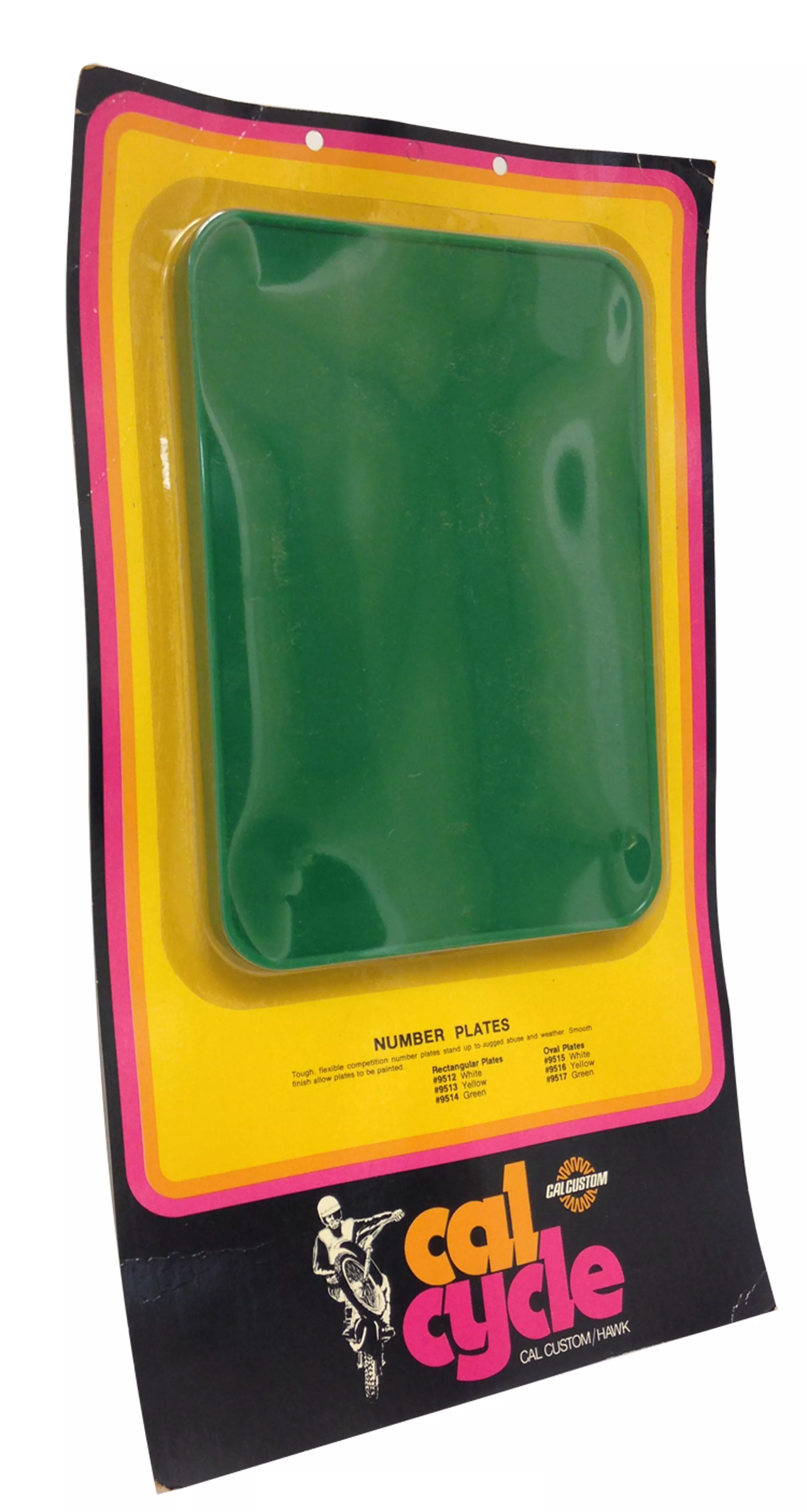 Cal Cycle Number Plate - Green (Pack of 3)
