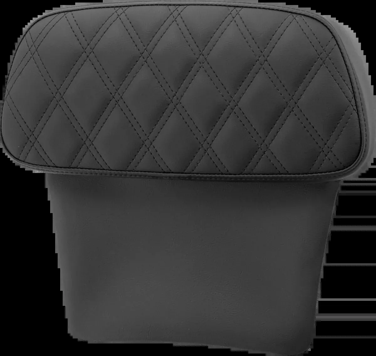 Chopped Tour Pak Backrest Pad - Step-Up - Black w/ Black Lattice Stitch - FLT/FLH '14-'23