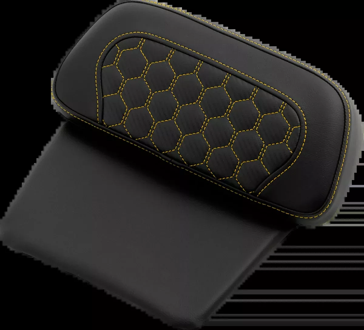 Chopped Tour Pak Pad - Honeycomb - Gold Stitching - FLH/FLT '14-'24