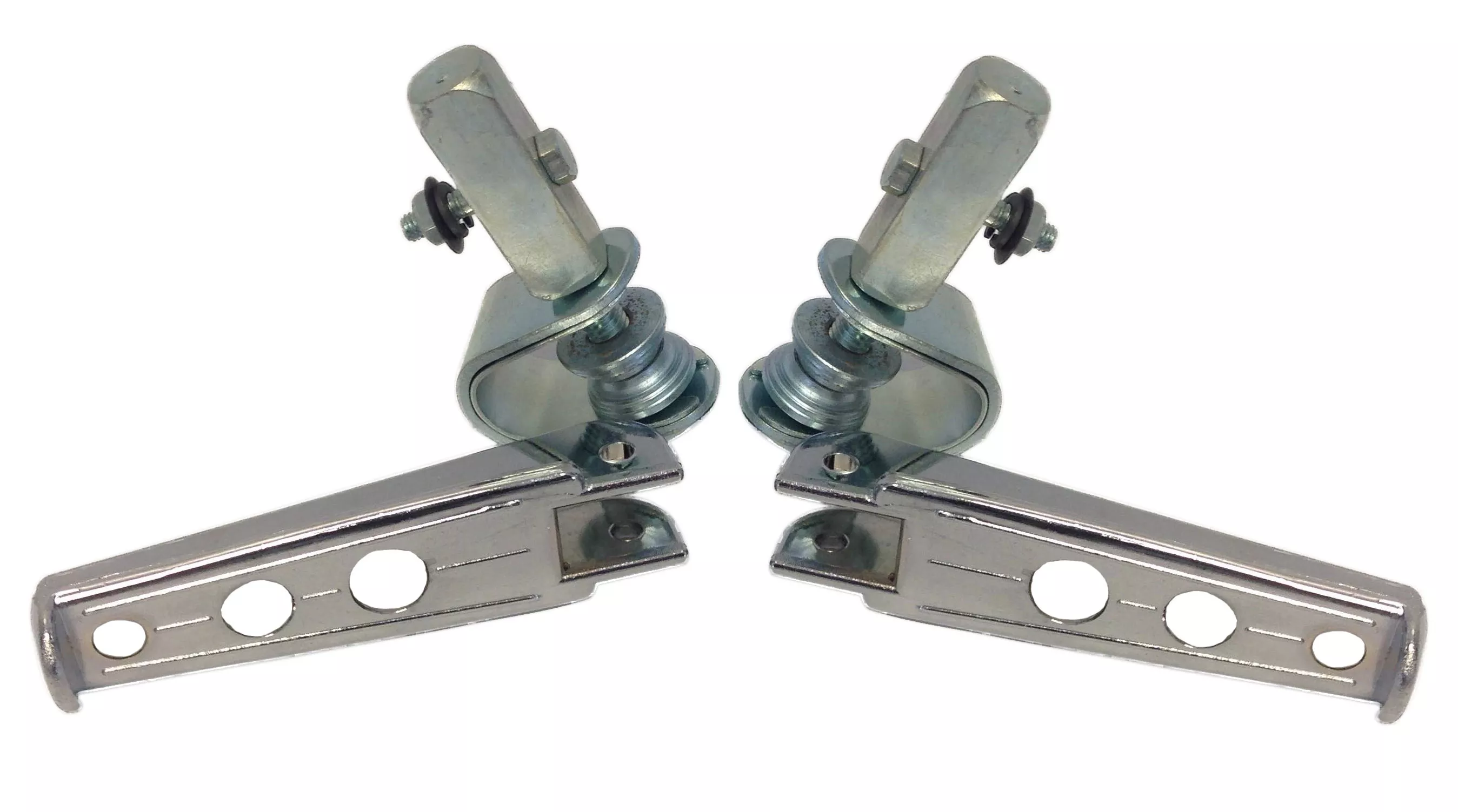 Chrome Footrest Kit with Clamps | Fits 7/8" & 1" Frame Tubing
