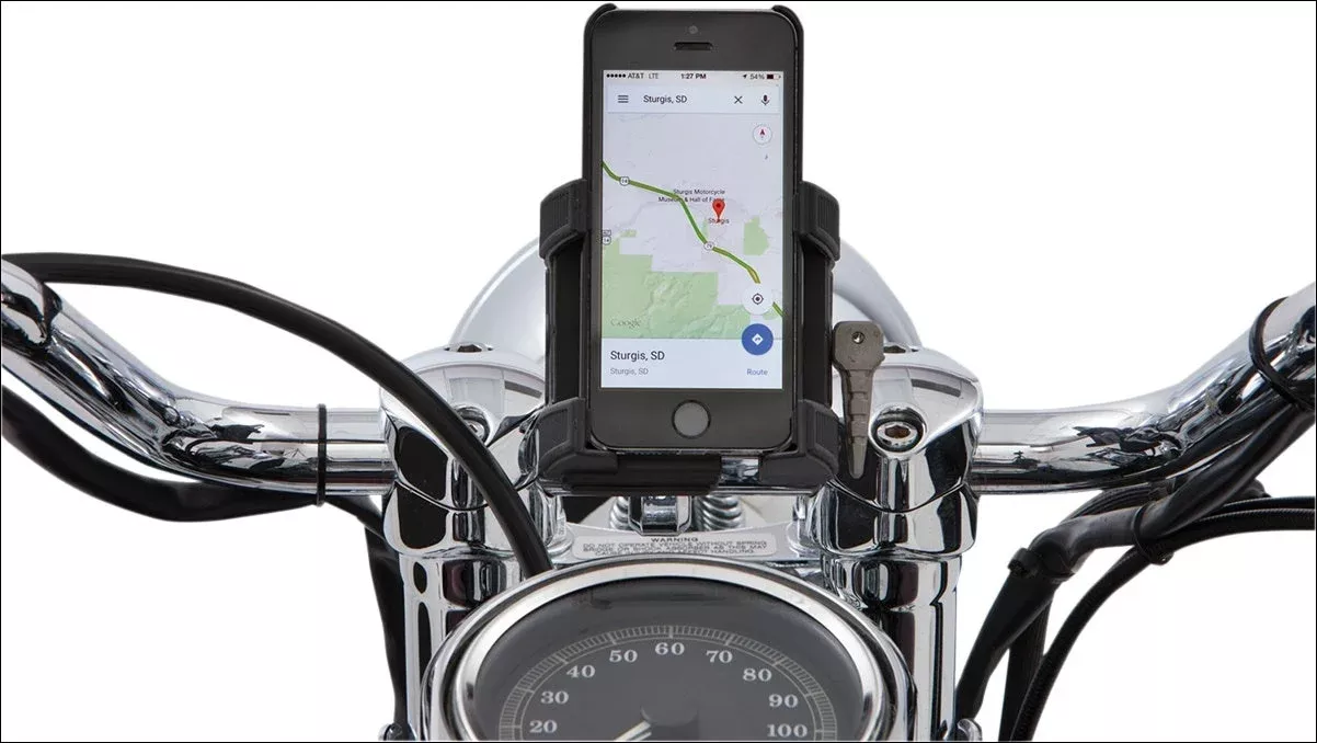 Ciro Black 7/8" and 1" Bar Mount Premium Smartphone/GPS Holder w/o Charger