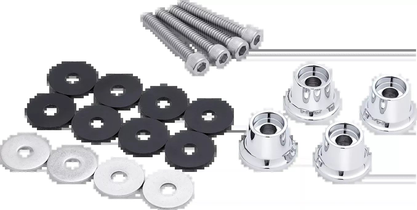 Ciro Chrome 1/2" Luggage Tour Rack Lift Kit fits Harley Davidson Motorcycles