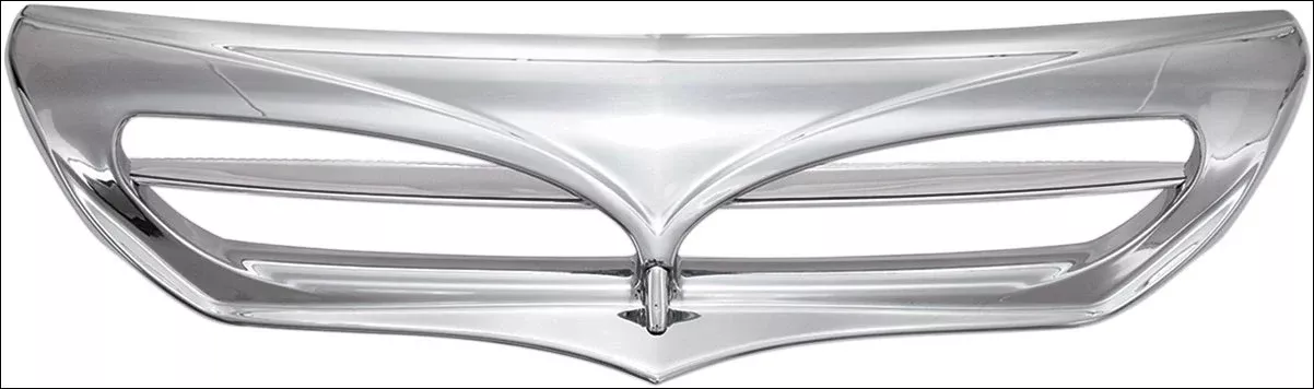 Ciro Chrome Unlighted Fairing Scoop Intake Trim Accent for Harley FLH/T 14-16