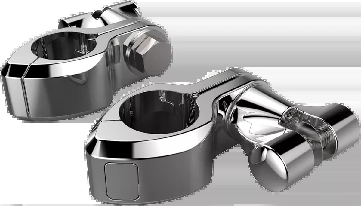 Ciro Engine Guard Standard Highway Peg 1.25" Mounting Clamp Kit for Harley