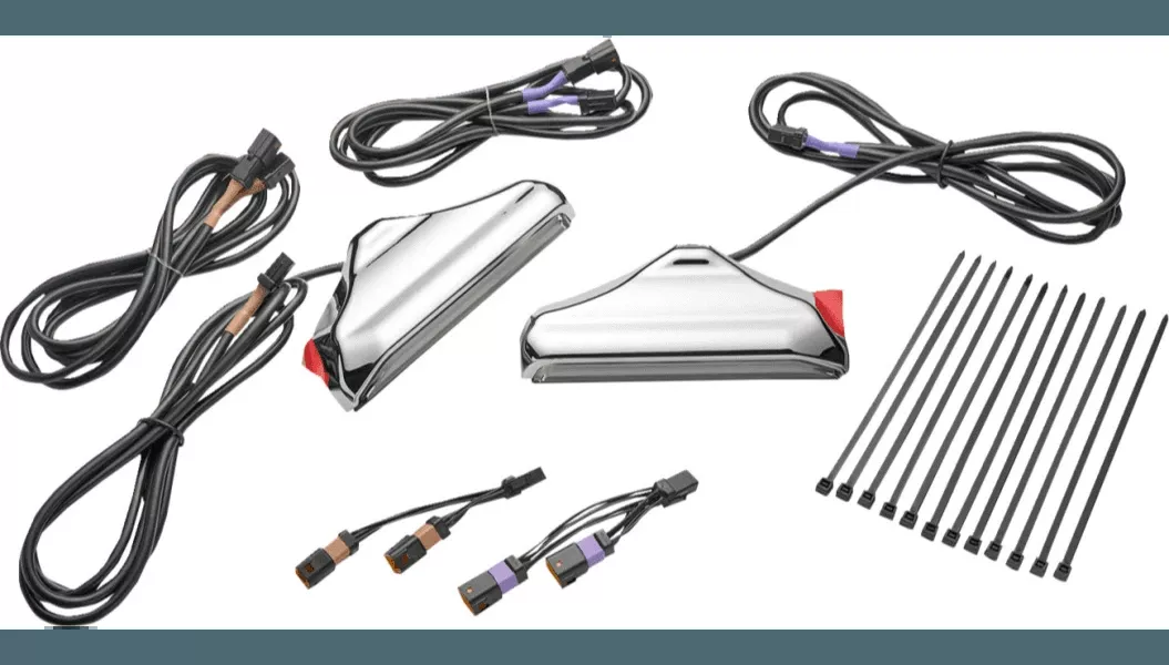 Ciro Fork Nav Lights for '24-Up Road Glide and Street Glide Models Touring Models (Select Finish)