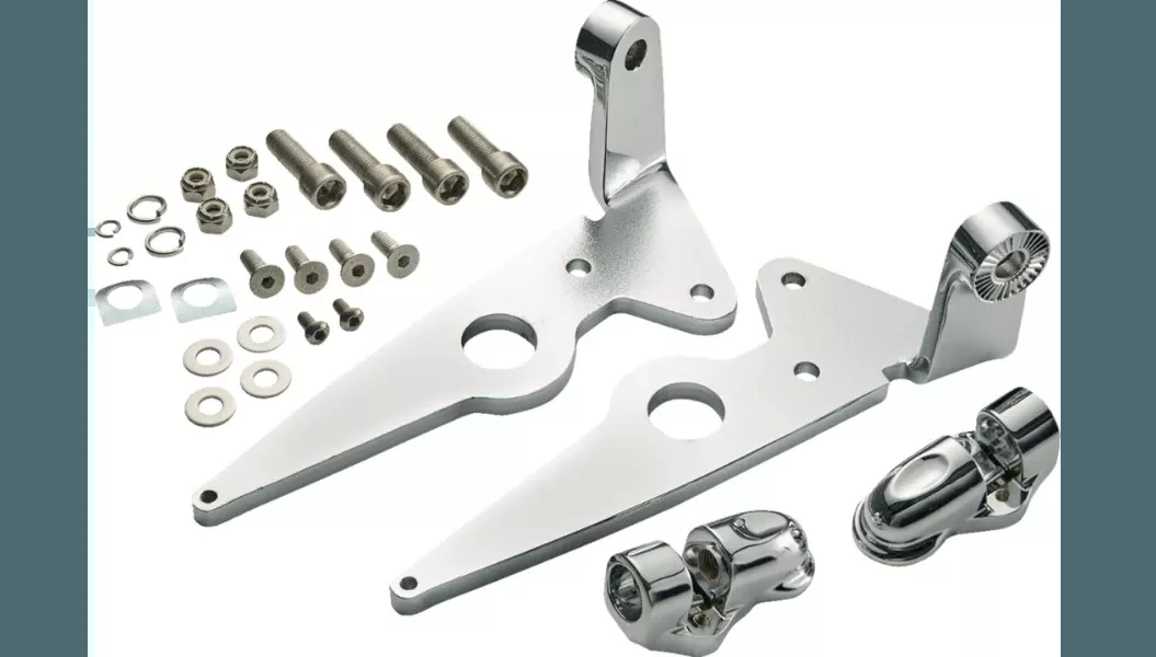Ciro Highway Peg Mounts for '14-24 Indian Touring Models w/OEM Floorboards (Select Finish)