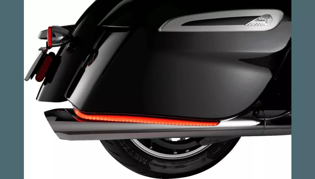 Ciro Machete LED Bag Lights for '19-Up Indian Models - Red Lens