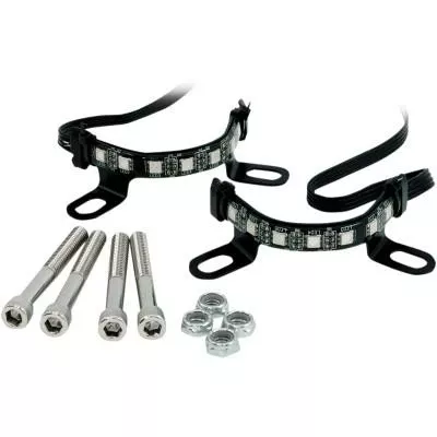 Ciro Shock and Awe LED Fork Light Illuminators '00-24 Harley-Davidson Touring, Freewheeler and RG3
