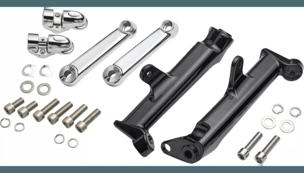 Ciro Standard Driver Floorboard Highway Peg Mounts for '09-24 Touring - Chrome