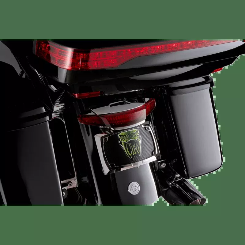 Ciro Tailight/License Plate Mount Lens Chrome