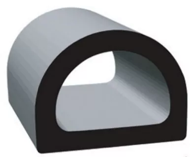 Clean Seal 135H2-50 .562 X .750 Inch EPDM Black Sealing Strip