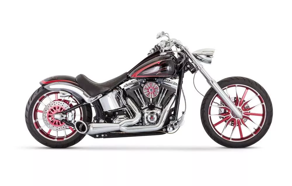 CLEARANCE Freedom Performance Turnout for '86-17 Harley Davidson Softail Models - Chrome with Chrome Tip (1 IN STOCK)