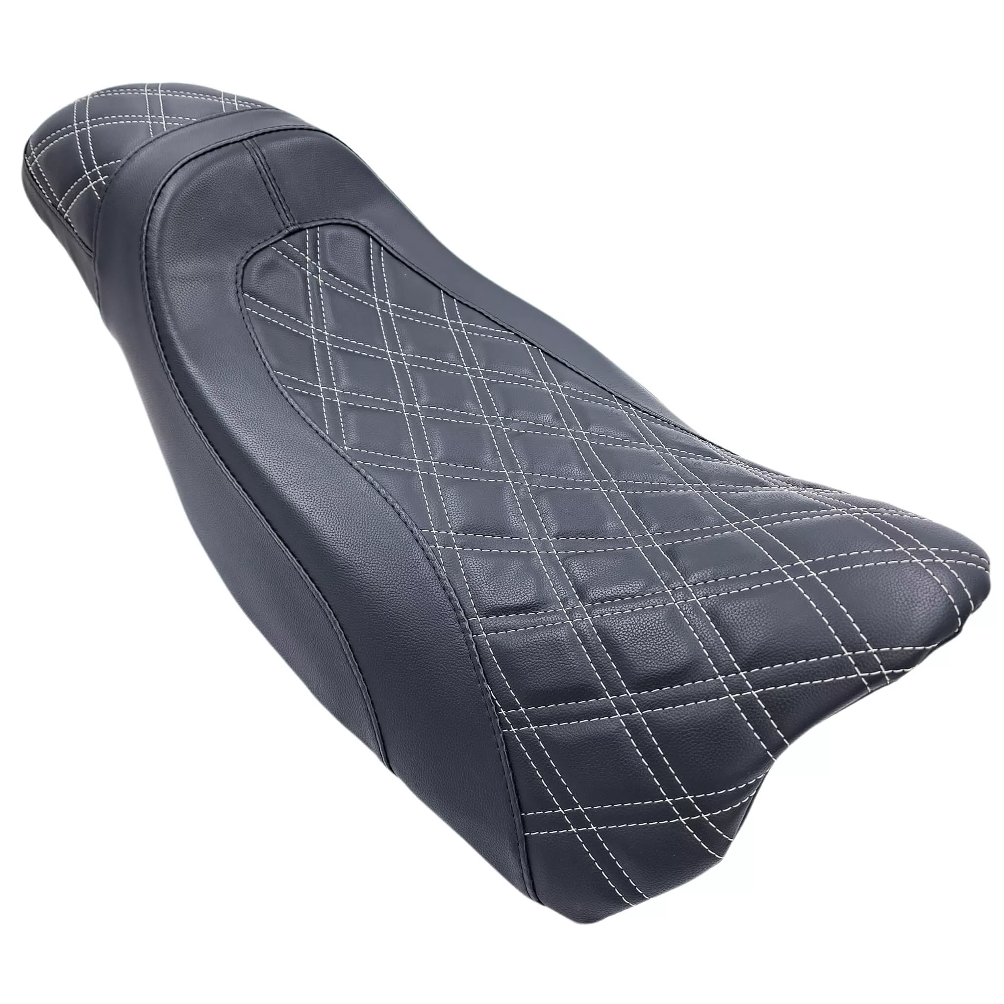CMC LARGO FASTBACK 2 UP DIAMOND STITCH SEAT HARLEY BAGGERS 24-25