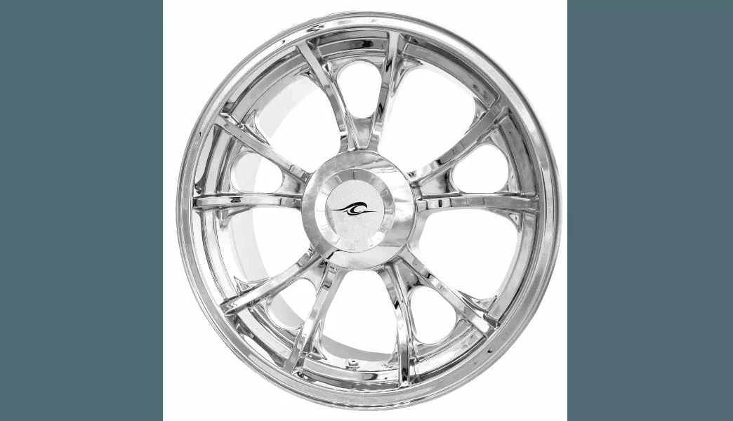 Coastal Moto Largo Precision Cast 3D Wheel Single Disc w/or without ABS for '09-22 Harley Davidson Tri Glide and '15-22 Freewheeler - Black Cut - 18"x7.00"