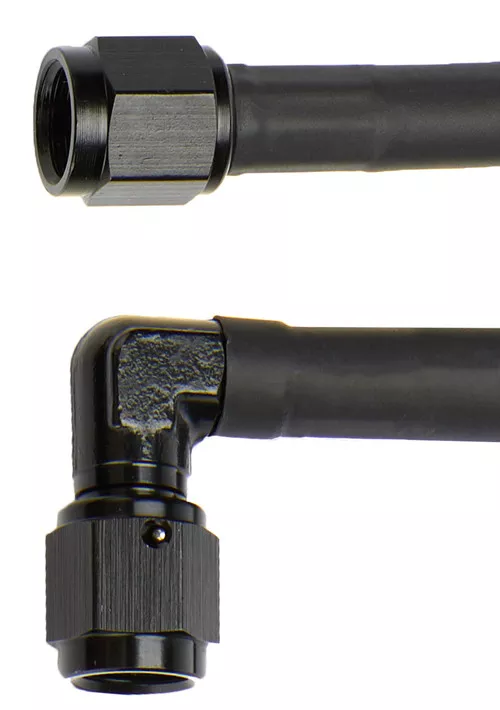 Coated Braided Line 36in #4 Hose -4 90 Degree/-4 Straight ALL48407