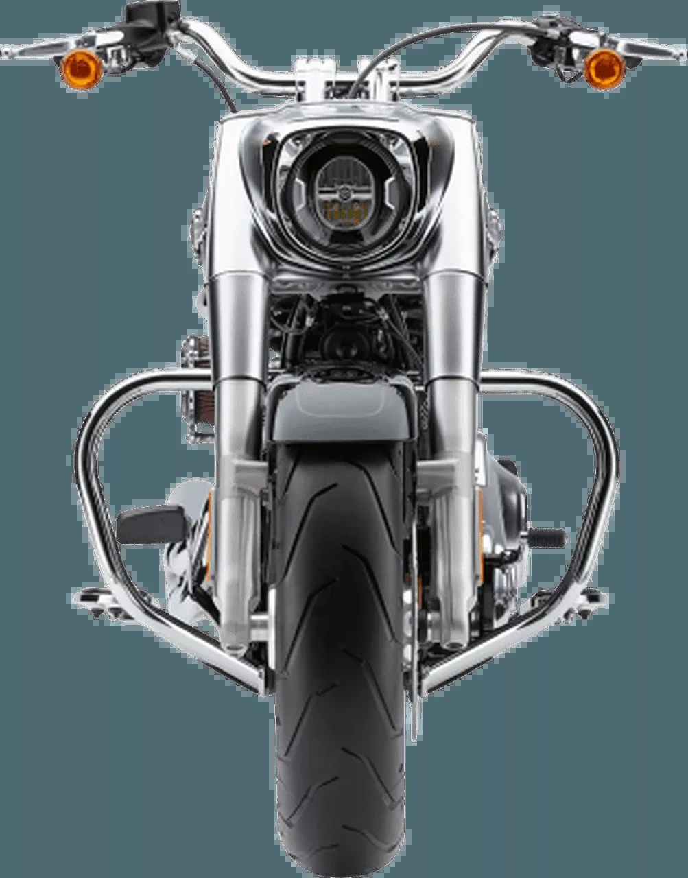 Cobra 1.25" V Bend Freeway Bar for '18-Up Harley Davidson Softail Models - Chrome or Black