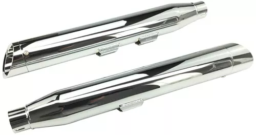 Cobra 3" Chrome Slip-On Mufflers w/Chrome Tips (6001)